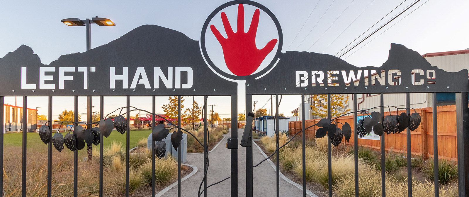 photo of Left Hand Brewing gate