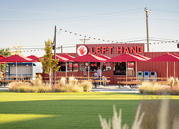 photo of left hand brewing beer garden